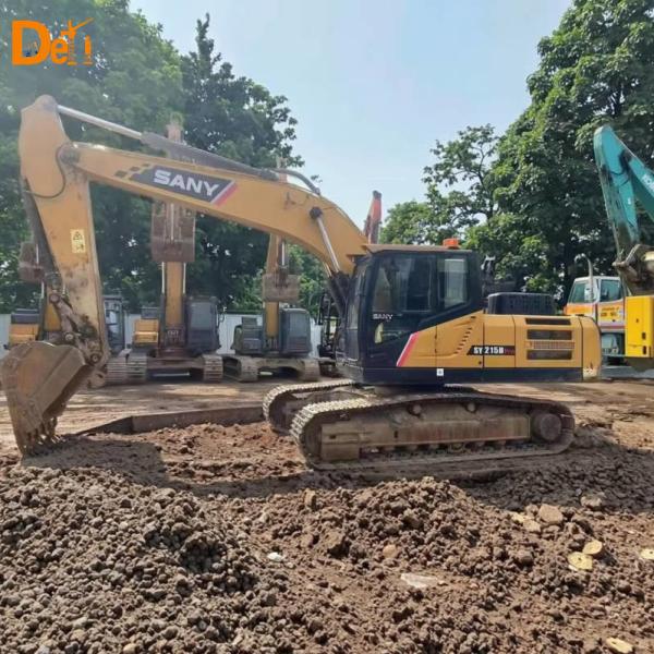 22 Ton Used Hydraulic Crawler Excavator SANY 215H Pro Secondhand Construction Machinery