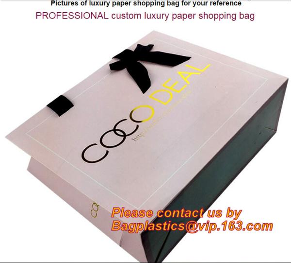 Jewelry paper bag,Special handle design,paper bag,Fashion gift paper bag with ribbon handle,Promotional paper bags, prom