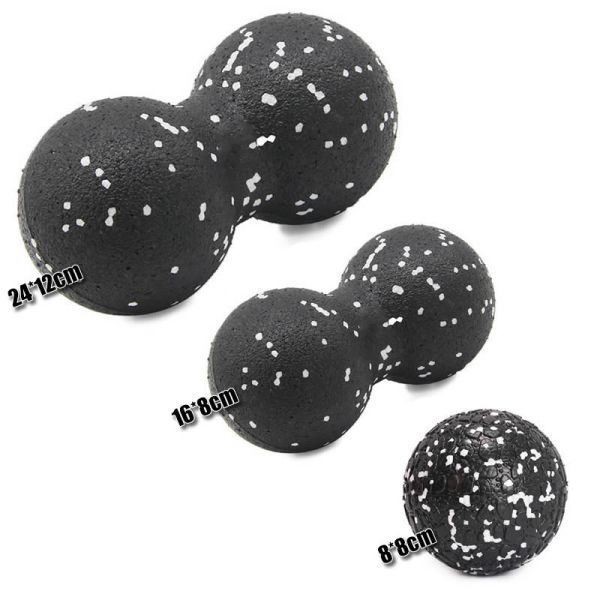 Gym Fitness Yoga Foam Roller Peanut Ball Set Pilates Block Peanut Massage Roller Ball