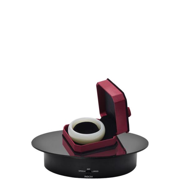 Black 23.8cm Intelligent Usb Charging 360 Rotating Display Stand