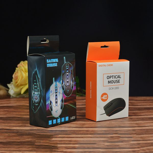 Фабрика на заказ Простая легкая прочность Электронная мышь Коробка упаковки для рассылки