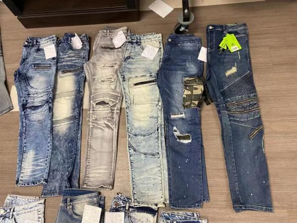 Custom Logo Fashion Men Jeans Stretch Denim Pants Slim Casual Jeans 67