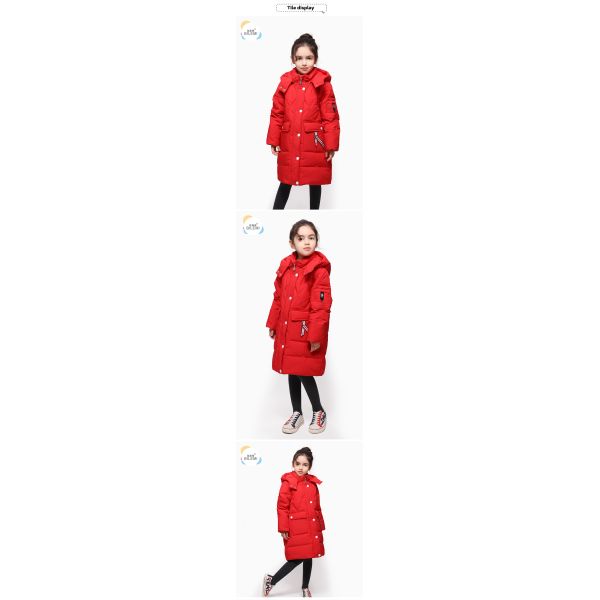 Kids Clothing Suppliers China Long Coat Winter Latest Girl Outdoor Children Hooded Down Jacket