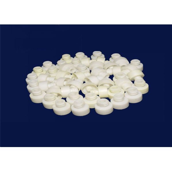 Wear Resistant / Al2O3 Alumina Ceramic Sandblasting Nozzles White / Ivory