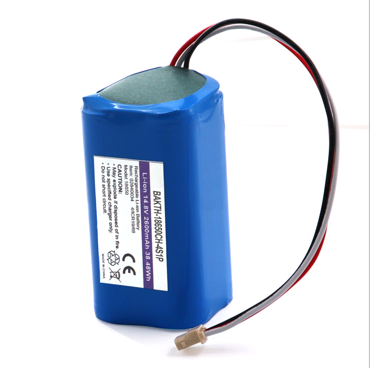 Baterías recargables para juguetes eléctricos BAKTH-18650CH-4S1P 14.8V 2600mAh Batería de iones de litio para iluminación solar