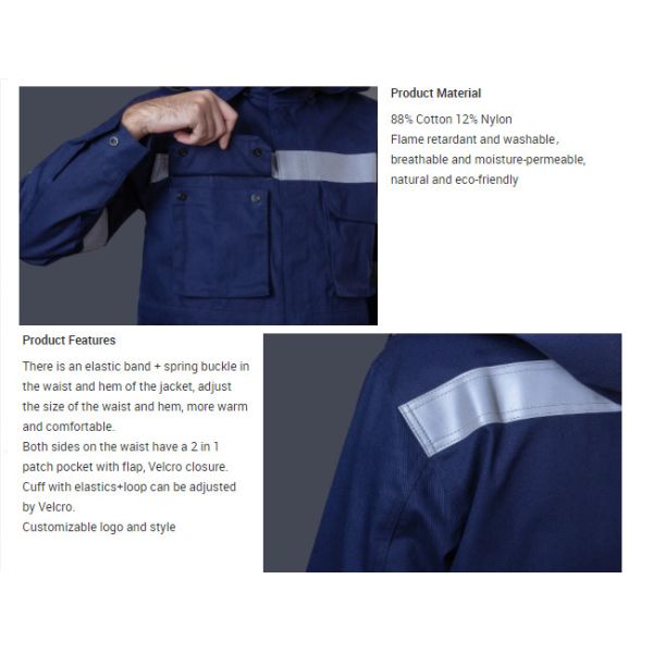 el trabajo impermeable de la seguridad de la resistencia de desgaste 115gsm uniforma las batas de la seguridad para los trabajadores