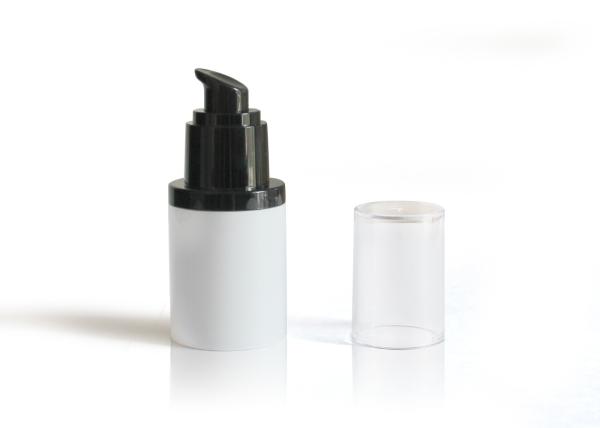 Shiny White Liquid Foundation Bottle / Facial Beauty Product PP Airless Bottle
