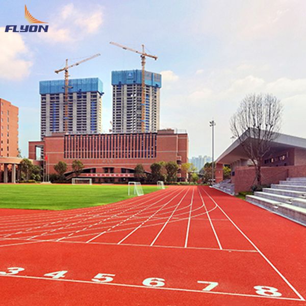 Eco-Friendly Shock Absorption Anti-Slip Sandwich System Tartan Track for Athletic Running