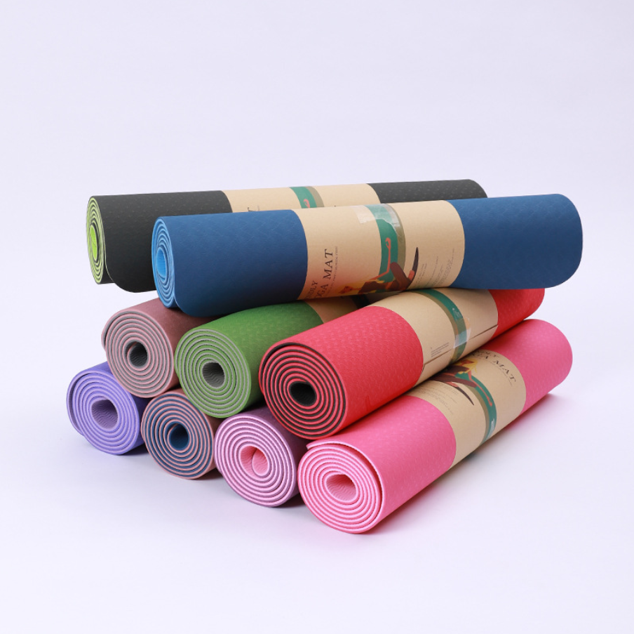 Ultra Lightweight And Portable TPE Yoga Mat For Home Studio And On The Go Practice