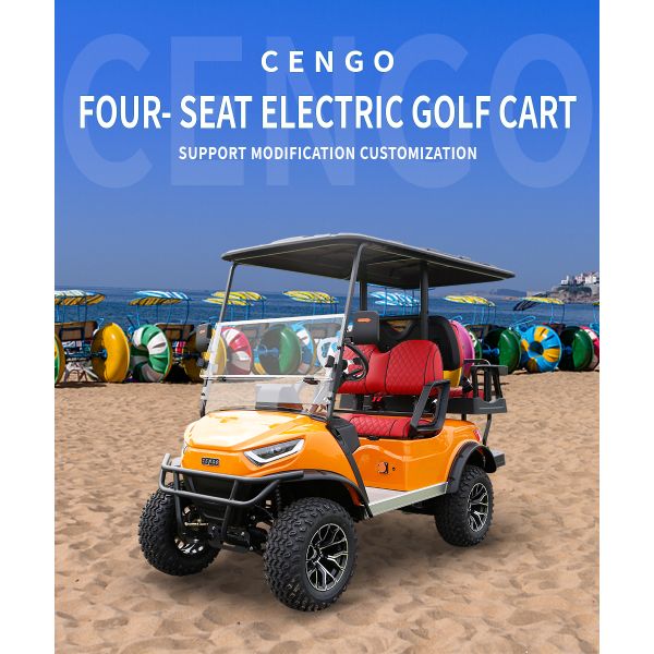 4 roues électriques Club Car Golf Cart Vitesse maximale 30-50Km/h Type de carburant électrique Levé 4 Passagers