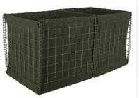 Buraco Quadrado Parede de Areia 5,0mm Barreiras Militares Hesco Bastião Galvanizado