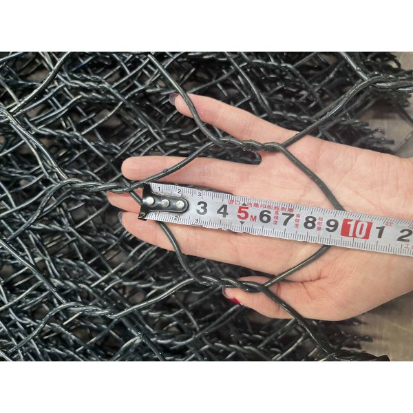 Erosion Control Crimped Square Gabion Box Retaining Wall With Bending/PVC Coated Galvanized Gabion
