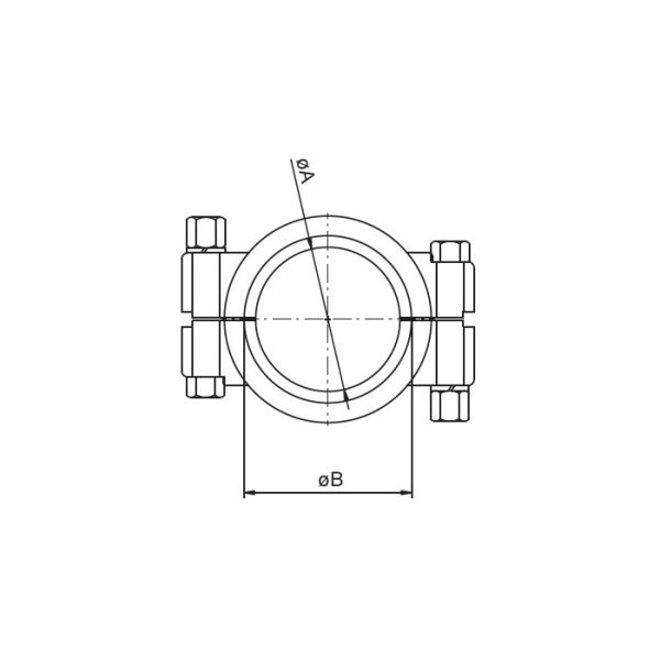 Custom Stainless Steel Hygienic Fittings , Heavy Duty Stainless Tri Clamp Fittings