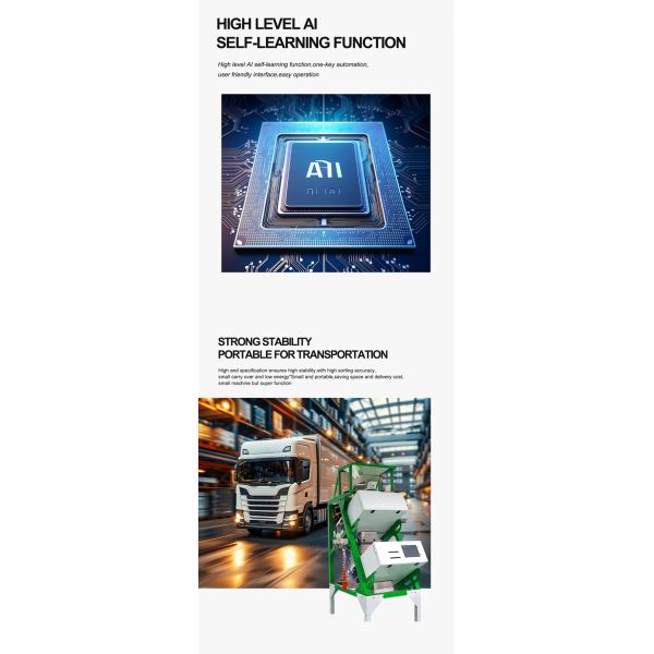 Industrial Machinery Food & Beverage Machinery Color Sorter WENYAO 3 Chutes Optical Color Sorter Caraway Coriander Seeds Grass Seeds Color Sorting Machine