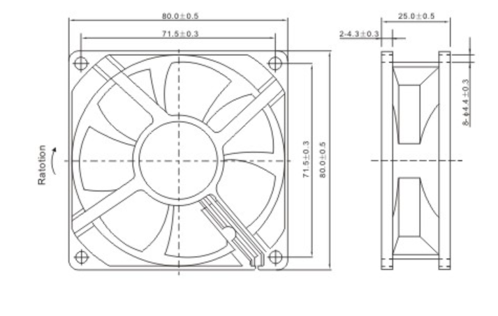 240V Electronically Commutated Fan