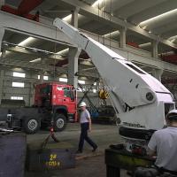 Mini eficiência elevada telescópica do dever de Marine Cranes Remote Control Yacht do crescimento de 1t 4m