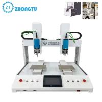 La máquina de tornillos de doble cabezal y doble plataforma puede completar rápida y precisamente la tarea de apriete de tornillos