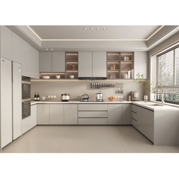 Hotel Project Modular Shaker Design Furniture Island Pantry Kitchen Cabinet Unit