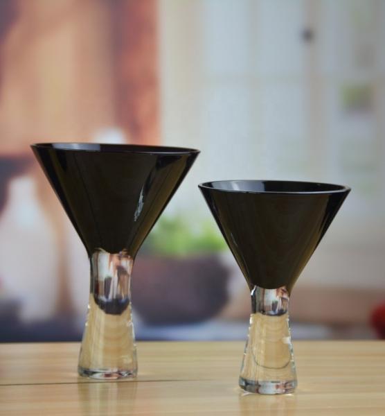 Grupo inteiro Stemed robusto pesado Crystal Cocktail Glasses, vidros de Martini do vintage
