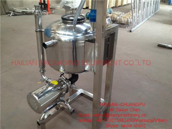 groupe en arête de poisson de récepteur de conteneur à remplir de salon de traite 80L