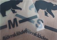 Silk Screen Charcoal Grey Ink Heat Transfer Clothing Labels For T - Shirt