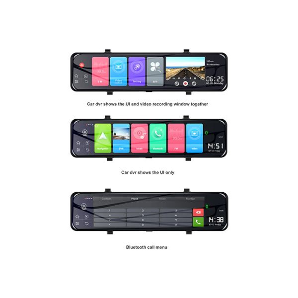 Caméra de tiret de la voiture DVR d'Android 8,1 ADAS de noyau de quadruple