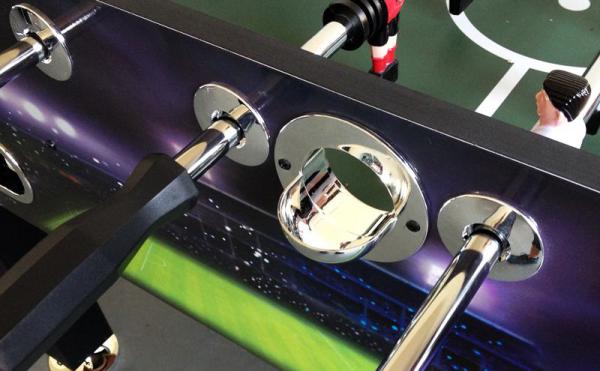 Kiker Match Football Game Table Comfortable Soft Hand Grip With Chromed Parts