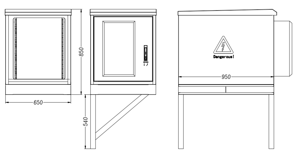 Жара кондиционера IP65 охлаждая изолировала на открытом воздухе шкаф держателя стены
