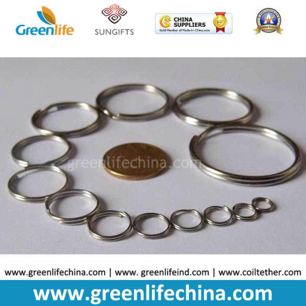 High Quality Full Sizes Big and Small Stainless Steel Split Key Ring ID Accessory