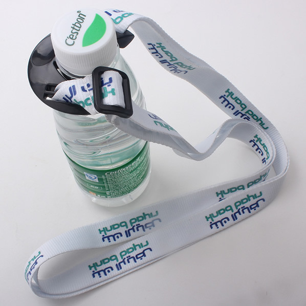 Over the shoulder bottle holder lanyard Custom logo printed promotional items for drink  trade show&events giveaways