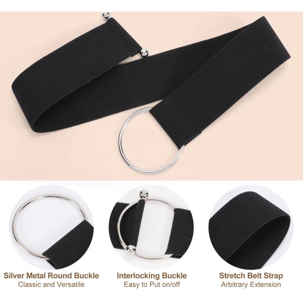 Женщины пояса платья металла o черные