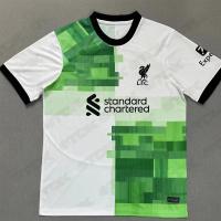 Débardeur blanc de vert de biens de polyester de chemises de fan de foot de sergé de jacquard