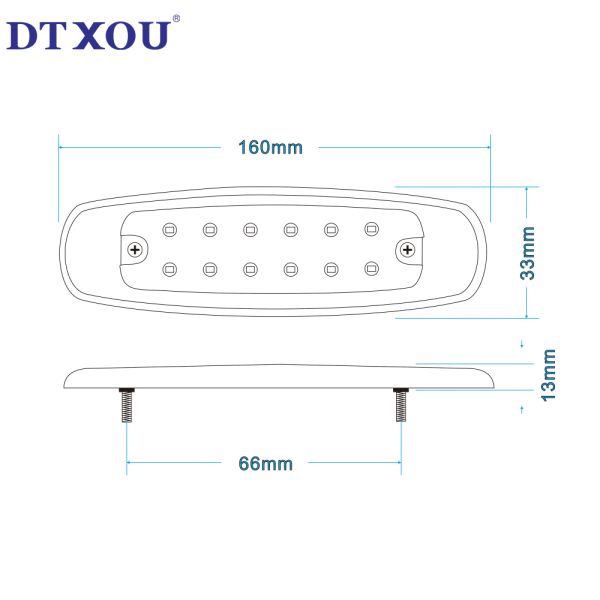 Hot Sale Truck Trailer Reverse Spare Bar Parts Bumper Car Side Lamp Light Truck Led Car Light