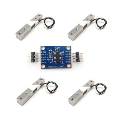 80x12.7x12.7mm SC133 Cellule de charge de capteur de force miniature 1kg 5kg 10kg 20kg avec module HX711 et sortie nominale 1,0±0,15mV/V