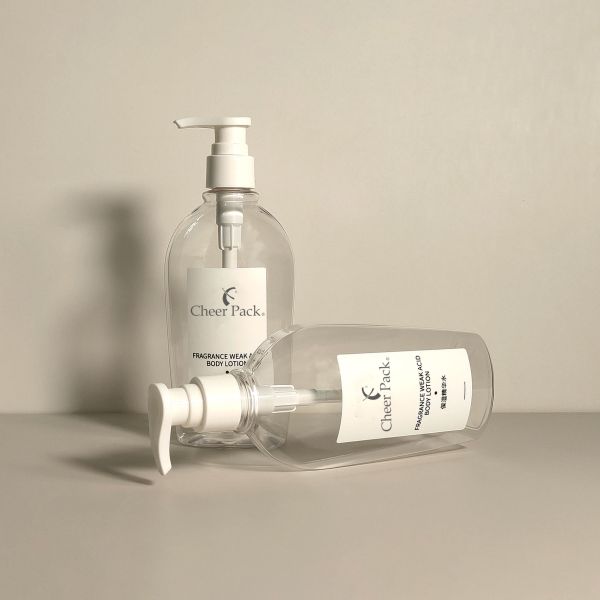 Luxury PET Plastic 300ml Pump Bottles White Transparent Black For Shampoo Conditioner Lotion Facial Cleanser Packaging