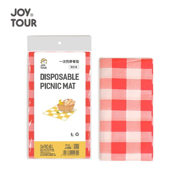 Outdoor Disposable Yellow Red Checkered Picnic Mat Outdoor Barbecue Picnic Camper Placemat