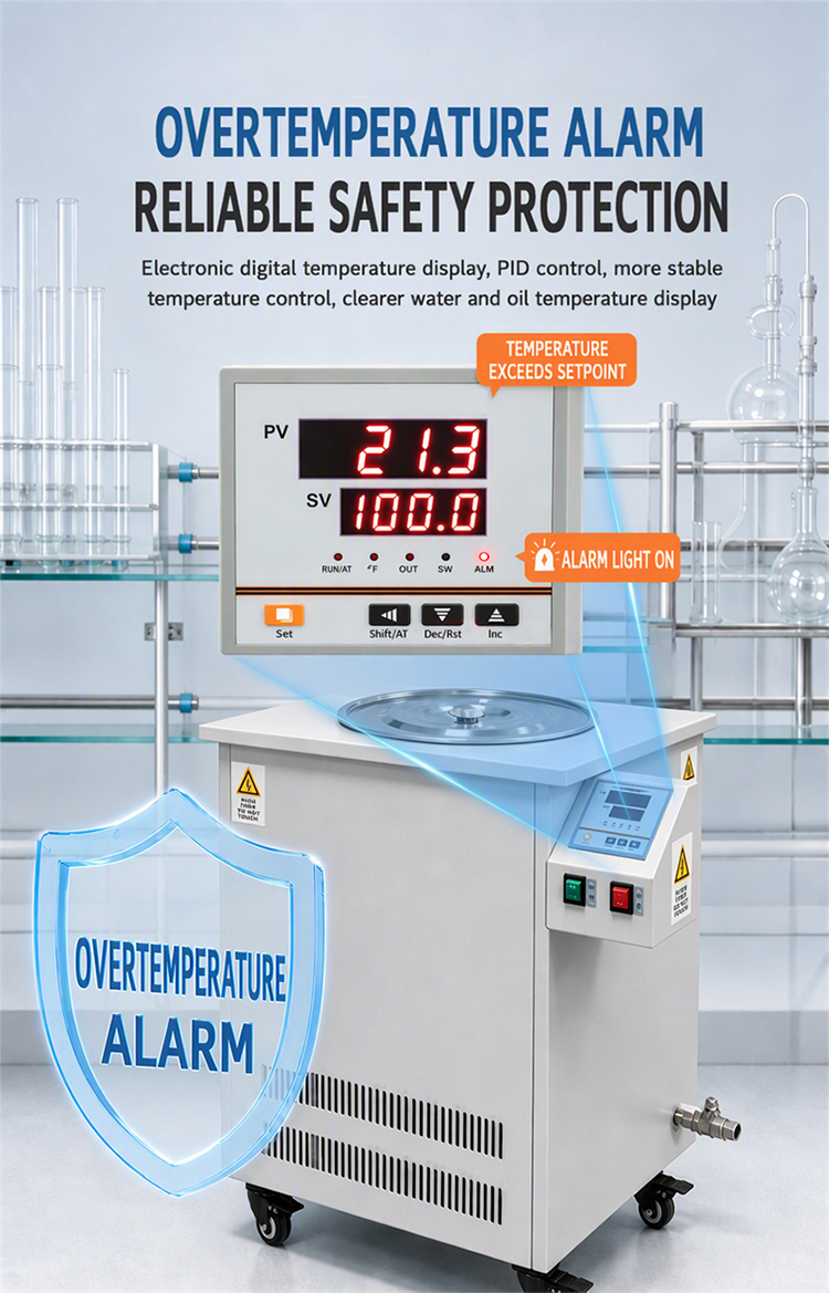 High-Temperature Circulating Oil Bath Pot, Laboratory Sealed Circulating Oil Bath Pot, Pid Digital Display Temperature Control Heating Equipment