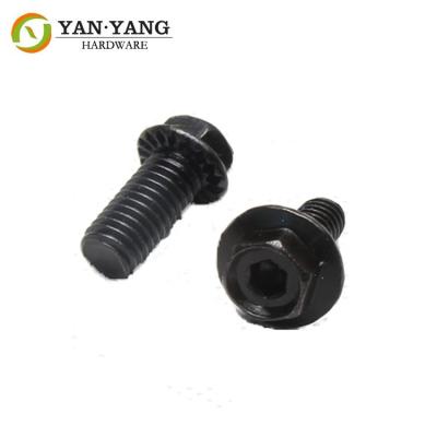 Flange head machine tooth screw cruciform hexagon screw furniture part