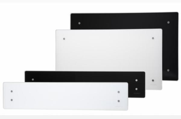 Aquecedor de banheiro de vidro infravermelho decorativo de 4 mm para montagem na parede em banheiro moderno