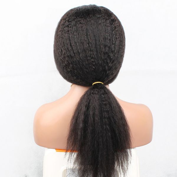 180 париков человеческих волос Яки полного шнурка плотности прямых для чернокожих женщин