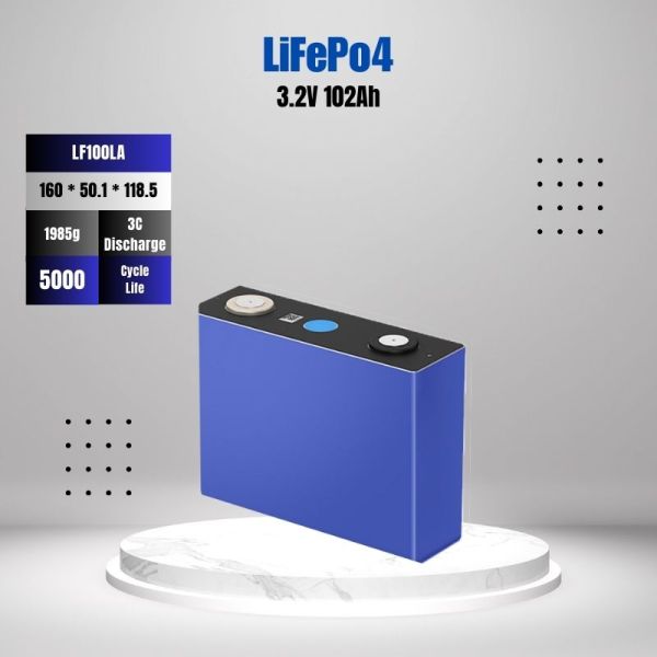 Grado A EVE LF100LA 3.2V 100Ah LiFePO4 Batería para almacenamiento de energía y vehículos eléctricos