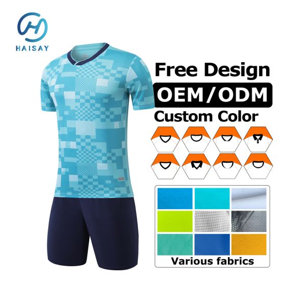 Wholesale Football Jersey Set, In Stock & Personal Custom Service, Breathable Soccer Uniform With Custom Logo Name Number Printing