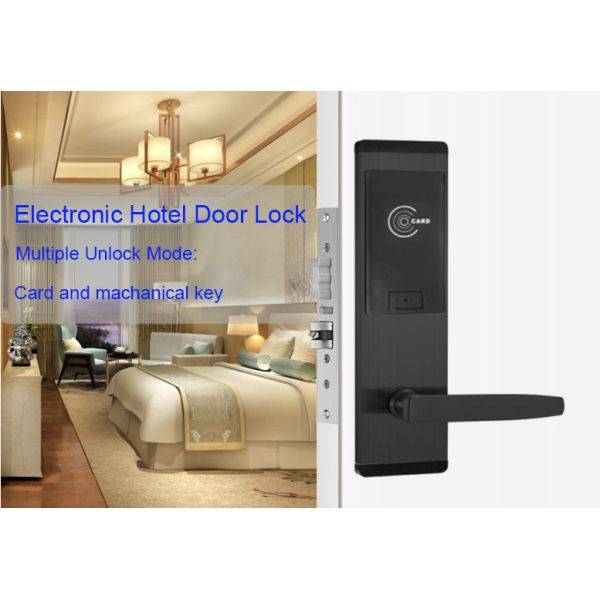 Silver 300mm Hotel Key Card Door Locks Sus304 Stainless Steel