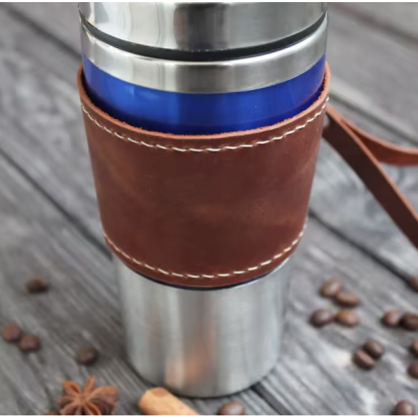 Personalized Leather Pint Glass Sleeve Eco Friendly Beer Leather Drink Sleeve
