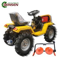 Trator de pequeno porte multiuso 4x4 Trator a diesel com 2 cortadores de disco