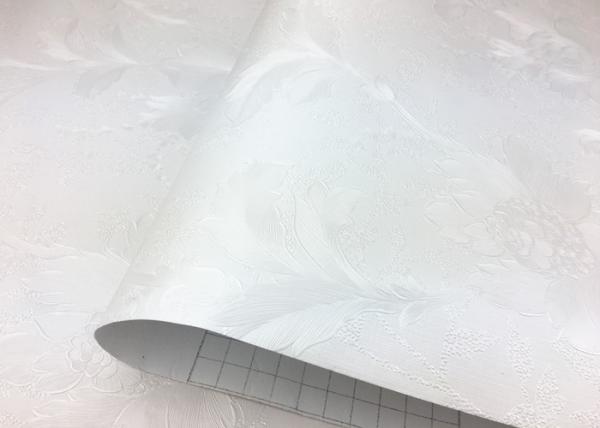 Environmental Friendly Self Adhesive Patterned Paper White Color 53cm*50m