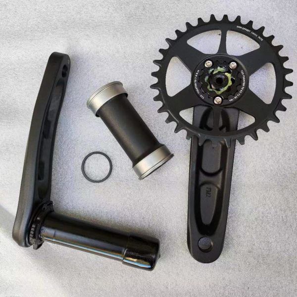 Crankset de bicicleta de montanha de 29 mm de peso leve Sram DUB 160L 30/32/34/36/38T Chainring Peças de bicicleta Crank 11/12/13S
