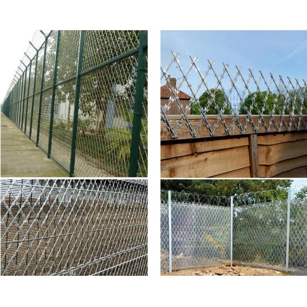 Clipped Razor Wire Mesh Galvanized Welded Razor Diamond Mesh