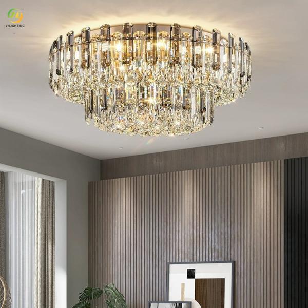 Lámpara de cristal de lujo JYLIGHTING, lámpara de techo para sala de estar, ambiente moderno y sencillo, lujo, restaurante, lámpara de dormitorio principal