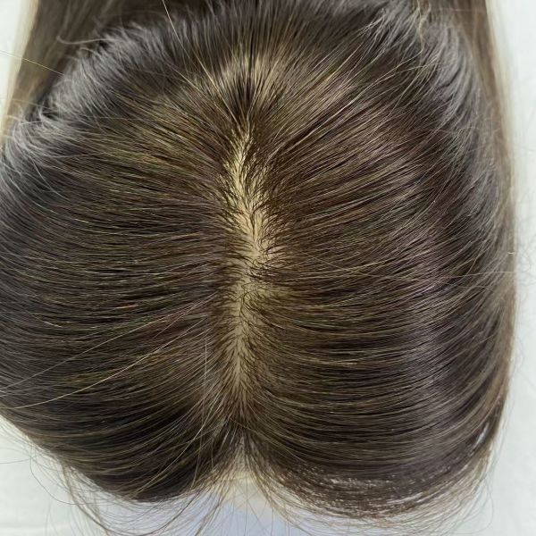 Women's Single Knots for Swiss Lace Closure Topper Hand Tied Invisible HD Virgin